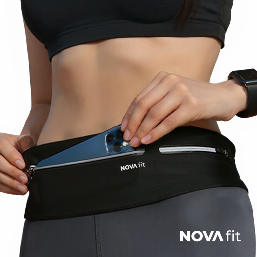 노바핏 고급형 러닝 벨트 가방 와이드 플립 벨트