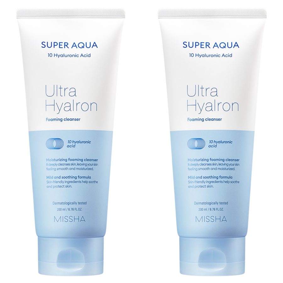 [2입기획] 미샤 수퍼 아쿠아 울트라 히알론 클렌징 폼