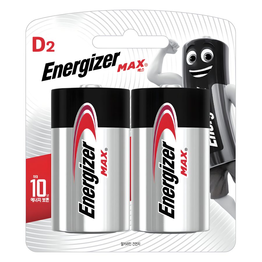 에너자이저 알카라인 맥스 D형 건전지