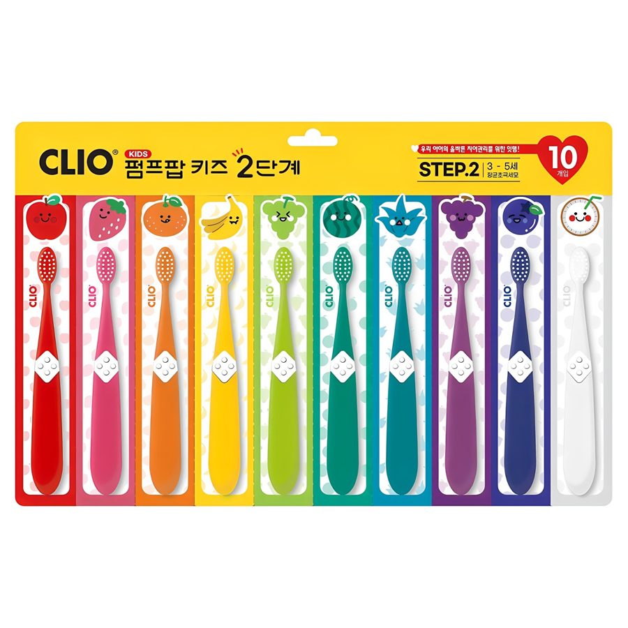 크리오 펌프팝 키즈 2단계 어린이 칫솔